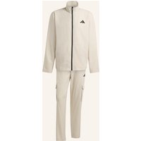 Adidas Sportswear Cargo-Trainingsanzug, Gewebt beige