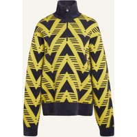 adidas Originals Strickpullover Mit Reissverschluss Bis Zur Brust gelb