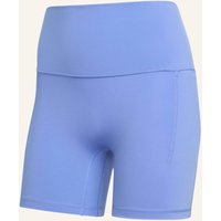 Adidas 3-Streifen Studio All Me Booty Leggings, Kurz blau