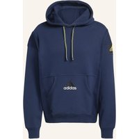 adidas Originals Adidas Equipment Ribbed Hoodie blau