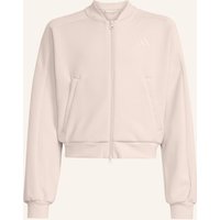 Adidas Future Icons 3-Streifen Trainingsjacke, Durchgehender Reissverschluss pink