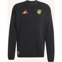 Adidas Jamaika X Bob Marley Tiro Tech Sweatshirt, Rundhalsausschnitt schwarz