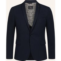 ZUITABLE Zuitable Anzugssakko Dinorris Slim Fit Aus Jersey blau