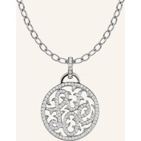 CADA Cada Kette Medium Floral Love silber
