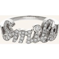 CADA Ring Smile silber