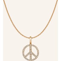 CADA Kette Mini Mini Peace rosegold