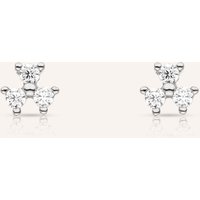 VEYNOU Veynou Ohrstecker Fleur Aus 14 Karat Weißgold Und 0,16ct. Diamanten silber