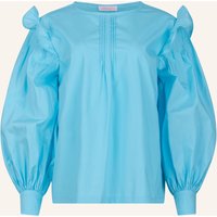 Helene Galwas Helene Galwas Bluse Aus Baumwolle Ilsa blau