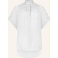 Helene Galwas Helene Galwas Bluse Aus Baumwoll-Seiden Mischung Idis weiss