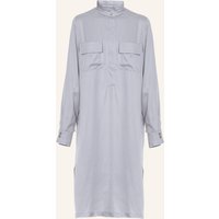 Helene Galwas Helene Galwas Midi Hemdkleid Aus Seide Britta silber