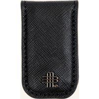 GEBAUER & GEBAUER Saffiano-Geldklammer Moneyclip schwarz