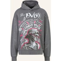 19V69 ITALIA 19V69 Italia Hoodie Quentino Graffiti grau