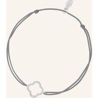 Leaf Leaf Freundschaftsarmband Clover Aus 18 Karat Weißgold Mit Diamanten grau