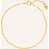 Leaf Leaf Armband Shiny Twist Aus 14 Karat Gelbgold gold