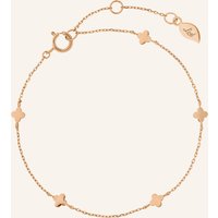 Leaf Leaf Armband Mini Clover Aus 14 Karat Gelbgold rosegold