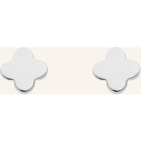 Leaf Leaf Ohrstecker Mini Clover Aus 14 Karat Gelbgold silber