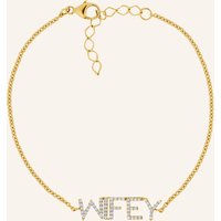 BRUNA The Label Bruna The Label Armband Wifey Mit Laborgezüchteten Diamanten gold