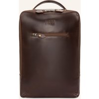 BUCKLE & SEAM Buckle & Seam Rucksack Leon Mit Laptop-Fach braun