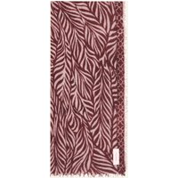 PURSCHOEN Purschoen Cashmere-Schal Leafgarden rot