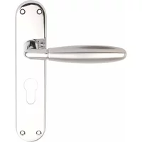 Phoenix Euro Door Handles Polished/Satin Chrome Premier