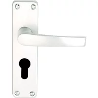 Sandal Euro Door Handles Satin Aluminium