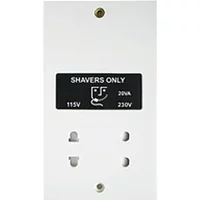 S/Pak Shaver Socket Dual Voltage
