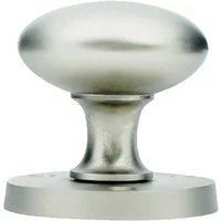 Victorian Mortice Knob Handle Satin Chrome Plated