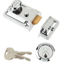 Yale Traditional Night Latch P77 Polished Chrome 60Mm