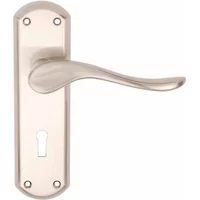 Sigma Lock Door Handles Satin Nickel Premier