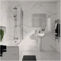 Calacatta Porcelain Tile White Kendal 300 X 600Mm 1.08M2 Pk6