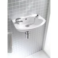 Atlas Pro Cloakroom Basin 36Cm 2 Tap Hole White