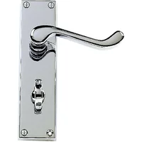 Vic Scroll B/Room Door Handles Polished Chrome Plated Premier