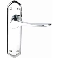 Calver Latch Door Handles Polished Chrome Premier