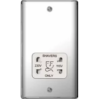 Bg Nexus Shaver Socket Dual Voltage Polished Chrome