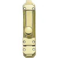Victorian Slide Bolt Polished Brass 152Mm