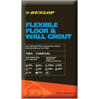 Flexible Floor And Wall Tile Grout Grey 10Kg Dunlop