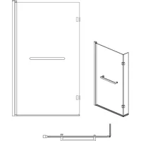 Blok L Shaped Bath Screen