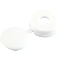 Unifix Screw Cover Domecap White Pk400