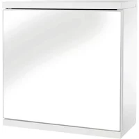 1 Door Mirror Cabinet Self Assembly White Croydex