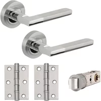 Move Smart Latch Dr Pack Cw Dual Finish Handle 3In Hinge