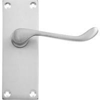 Vic Scroll Lock Door Handles Polished Chrome Contract