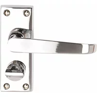 Victorian Privacy Door Handles Polished Chrome Contract