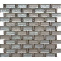 Capella Mosaic Tile Silver 300 X 300Mm Sheet