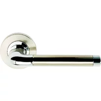 Argo Lever Door Handles Satin Nickel/Polished Chrome
