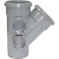 Double Socket 135 Deg. Branch 110Mm Grey Soil Sp210G