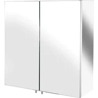 Double Door Bathroom Cabinet Stainless Steel Croydex Avon