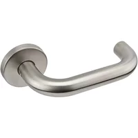 Efb Lever Handle On Round Rose Satin S/Steel