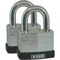 Kasp Keyed Alike Padlock Laminated 40Mm Pk2
