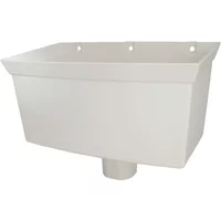 Hopper For Square + Round White Rainwater Rhs1W