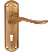 Sigma Lock Door Handles Antique Brass Premier